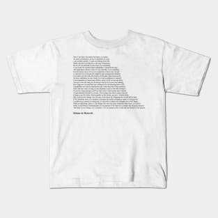 Simone de Beauvoir Quotes Kids T-Shirt